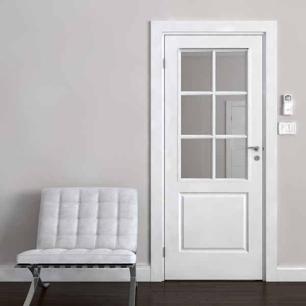 Caprice 6 Light Straight Top Glazed Moulded Interior Door